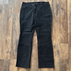 Neutral Zone Outerwear Black Genuine Leather Straight Leg Pants size 15